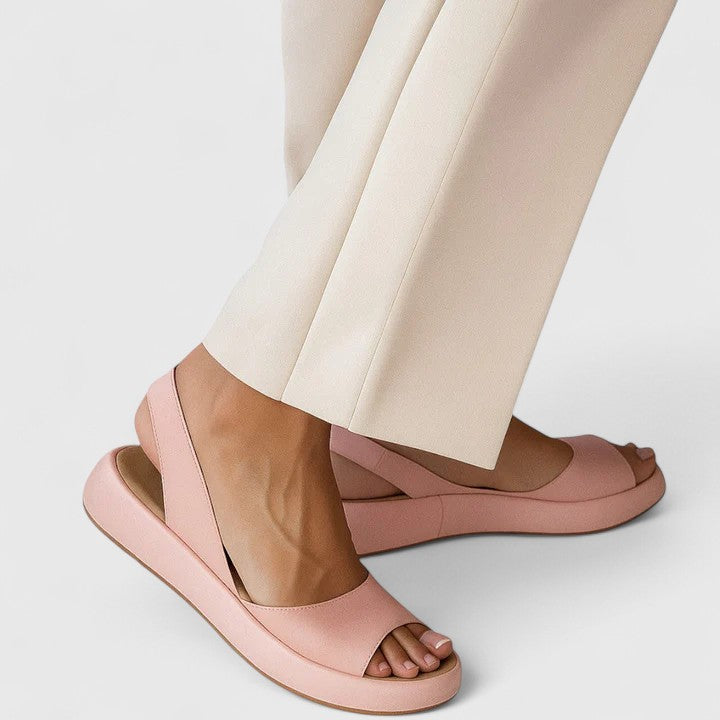 Ivy | Open Toe Slingback Chunky Platform Sandals