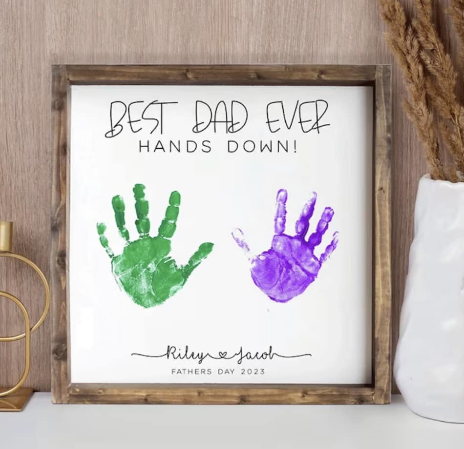 Custom Do it Yourself Handprint sign with your personalized text!-Gifts-Grace & Blossom Boutique, a women's online fashion boutique located in Odessa, Florida