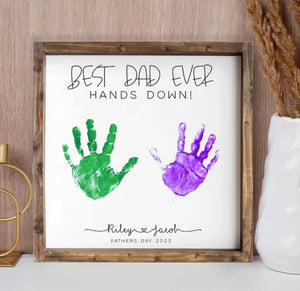 Custom Do it Yourself Handprint sign with your personalized text!-Gifts-Grace & Blossom Boutique, a women's online fashion boutique located in Odessa, Florida