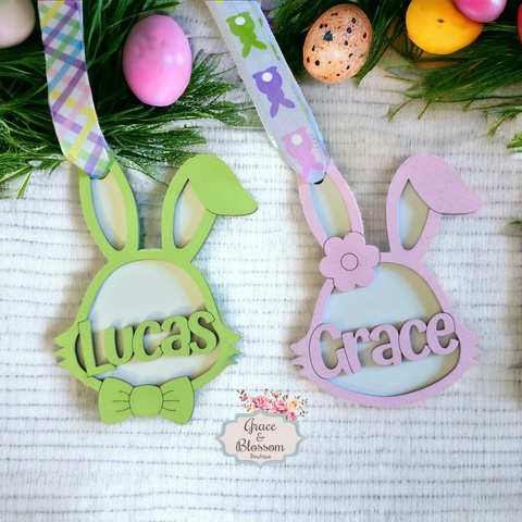 Easter Bunny Basket Tags-Grace & Blossom Boutique, a women's online fashion boutique located in Odessa, Florida