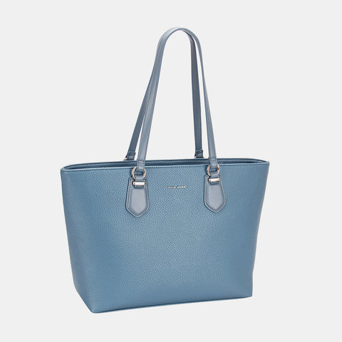 David Jones PU Leather Tote Bag-Accessories-Grace & Blossom Boutique, a women's online fashion boutique located in Odessa, Florida