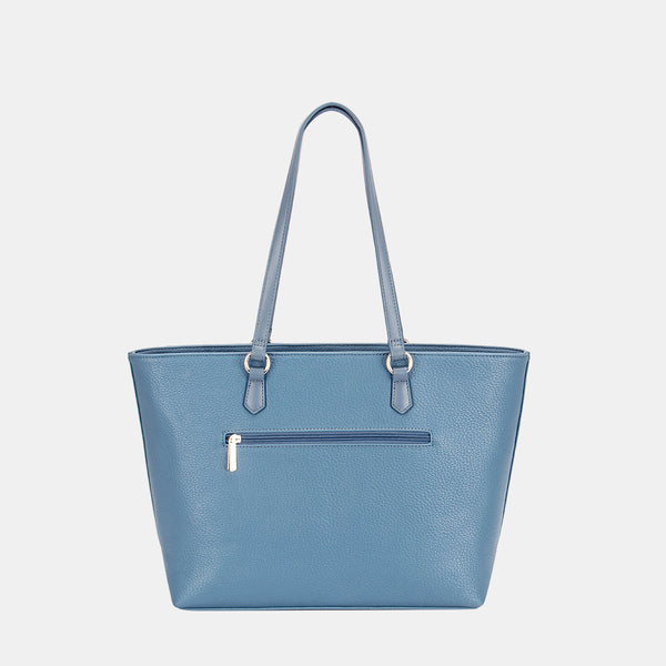 David Jones PU Leather Tote Bag-Accessories-Grace & Blossom Boutique, a women's online fashion boutique located in Odessa, Florida