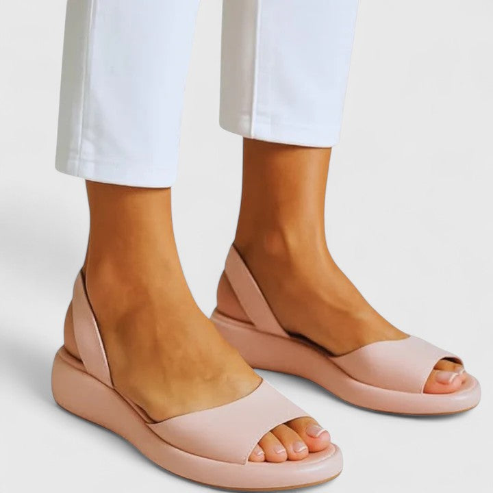 Ivy | Open Toe Slingback Chunky Platform Sandals
