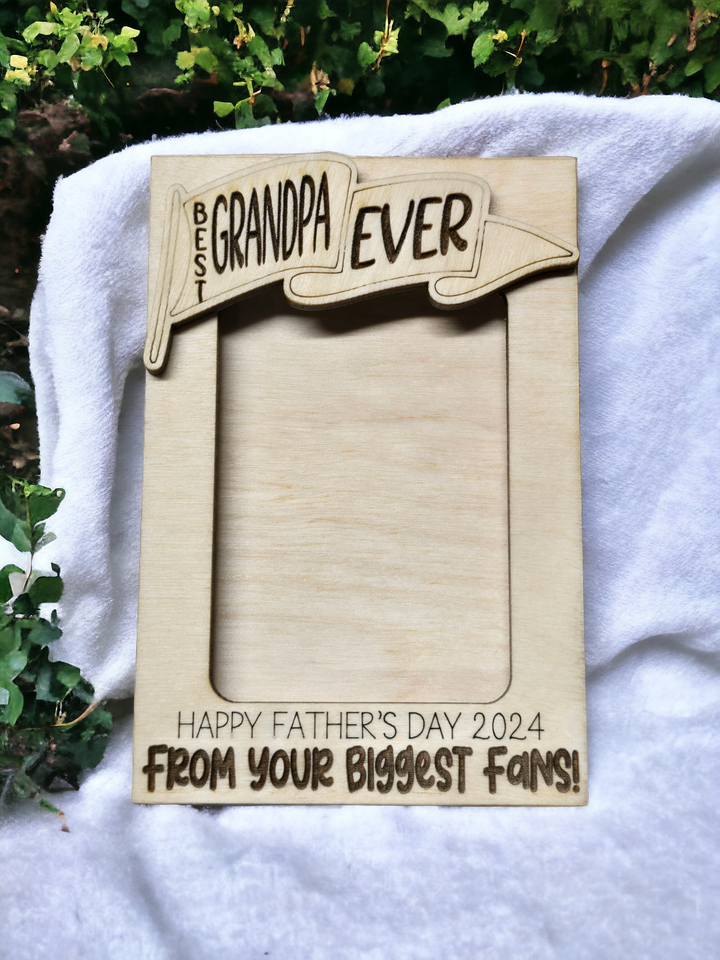 Best Dad Ever Banner Happy Father's Day Magnet or Visor Clip Personalize-Gifts-Grace & Blossom Boutique, a women's online fashion boutique located in Odessa, Florida