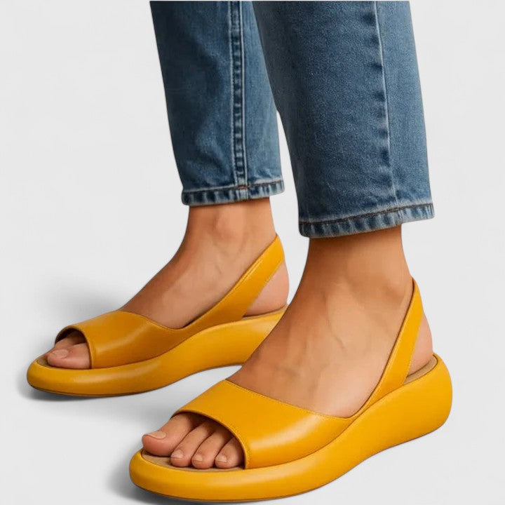 Ivy | Open Toe Slingback Chunky Platform Sandals