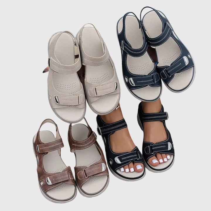Petra | Double Velcro Sport Open Toe Platform Sandals