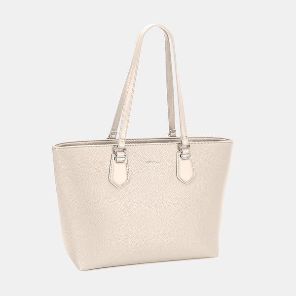 David Jones PU Leather Tote Bag-Accessories-Grace & Blossom Boutique, a women's online fashion boutique located in Odessa, Florida