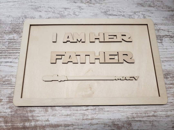 I Am Their Father DIY Sign Personalized Light Sticks-Gifts-Grace & Blossom Boutique, a women's online fashion boutique located in Odessa, Florida