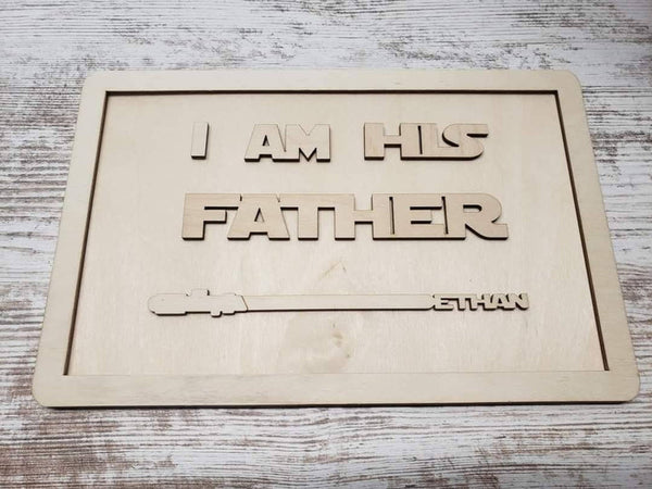 I Am Their Father DIY Sign Personalized Light Sticks-Gifts-Grace & Blossom Boutique, a women's online fashion boutique located in Odessa, Florida