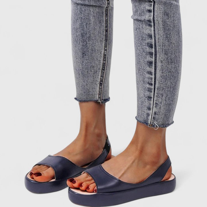 Ivy | Open Toe Slingback Chunky Platform Sandals