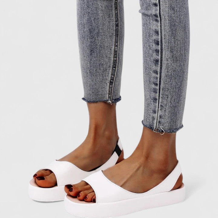 Ivy | Open Toe Slingback Chunky Platform Sandals