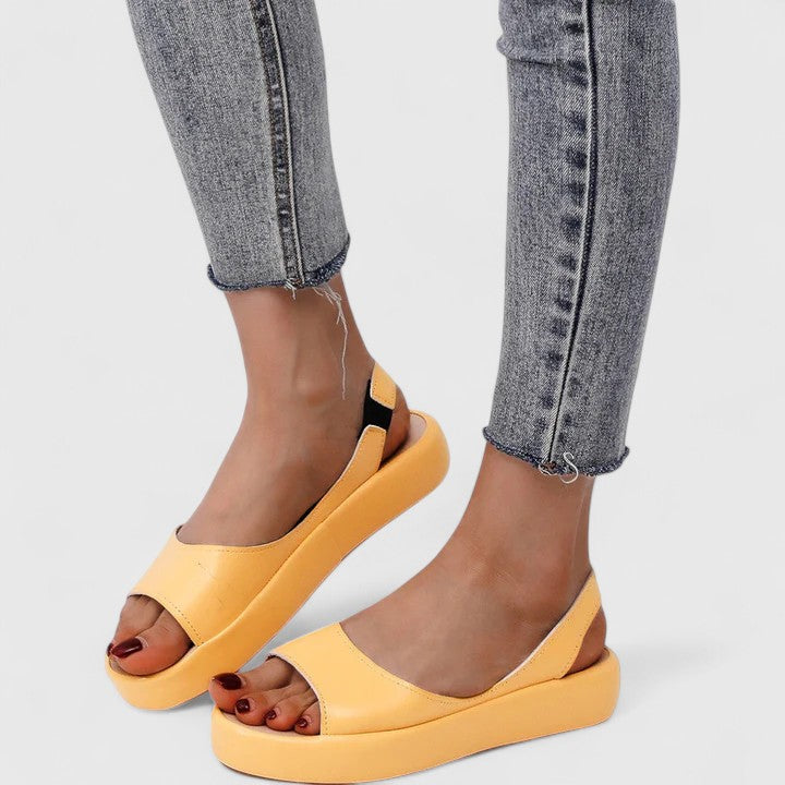 Ivy | Open Toe Slingback Chunky Platform Sandals