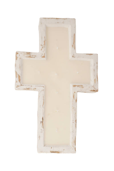 Large Cross Dough Bowl Candle-Gifts-Grace & Blossom Boutique, a women's online fashion boutique located in Odessa, Florida