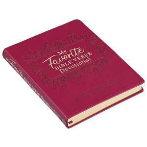 My Favorite Bible Verse Devotional-imitation leather, pink-Devotional Books-Grace & Blossom Boutique, a women's online fashion boutique located in Odessa, Florida