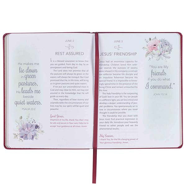 My Favorite Bible Verse Devotional-imitation leather, pink-Devotional Books-Grace & Blossom Boutique, a women's online fashion boutique located in Odessa, Florida