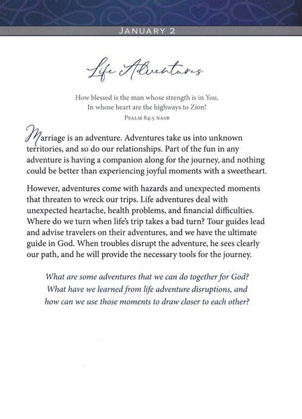 Daily Strength for Couples-A 365 Day Devotional-Devotional Books-Grace & Blossom Boutique, a women's online fashion boutique located in Odessa, Florida