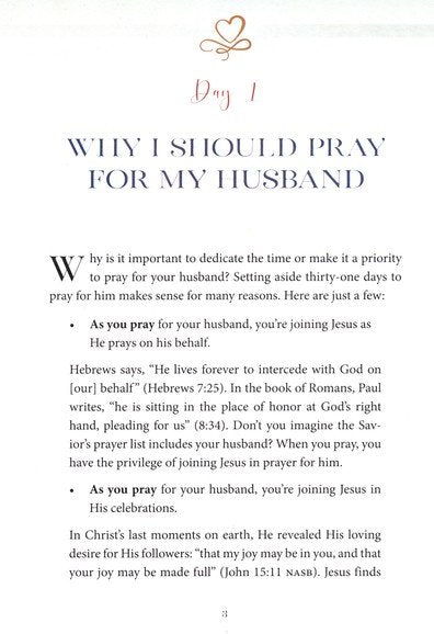 31 Days of Prayer for My Husband-Devotional Books-Grace & Blossom Boutique, a women's online fashion boutique located in Odessa, Florida
