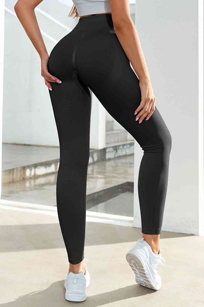 Wide Waistband Sports Leggings-Bottoms-Grace & Blossom Boutique, a women's online fashion boutique located in Odessa, Florida