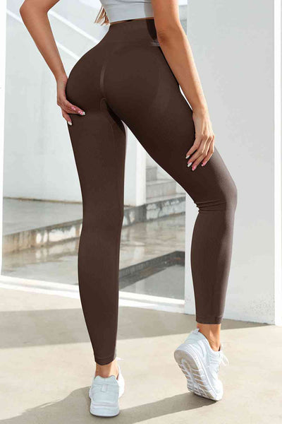 Wide Waistband Sports Leggings-Bottoms-Grace & Blossom Boutique, a women's online fashion boutique located in Odessa, Florida