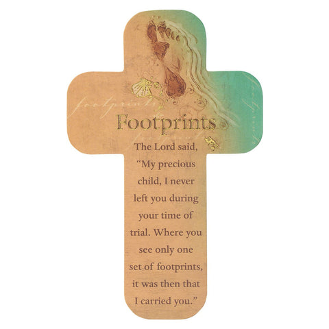 Footprints Cross Bookmark-Bookmarks-Grace & Blossom Boutique, a women's online fashion boutique located in Odessa, Florida