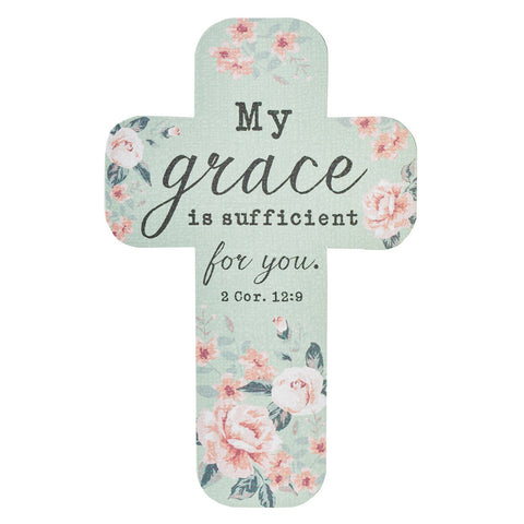 My Grace Is Sufficient Cross Bookmark Set - 2 Corinthians 12:9-Bookmarks-Grace & Blossom Boutique, a women's online fashion boutique located in Odessa, Florida