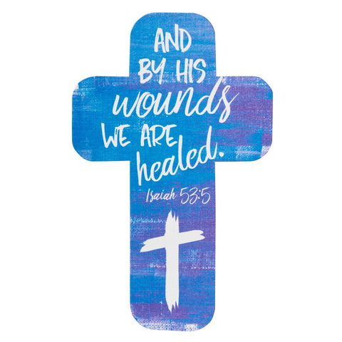 By His Wounds We Are Healed Cross Bookmark - Isaiah 53:5-Bookmarks-Grace & Blossom Boutique, a women's online fashion boutique located in Odessa, Florida
