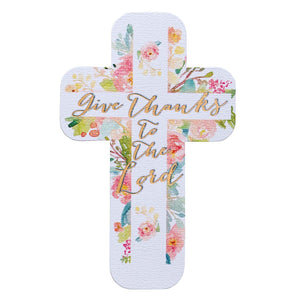 Give Thanks to the Lord Paper Cross Bookmark - 1 Thessalonians 5:18-Bookmarks-Grace & Blossom Boutique, a women's online fashion boutique located in Odessa, Florida
