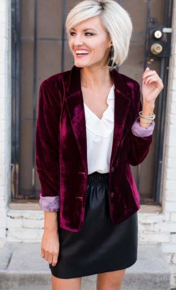 The Holiday Blazer-Blazers-Grace & Blossom Boutique, a women's online fashion boutique located in Odessa, Florida