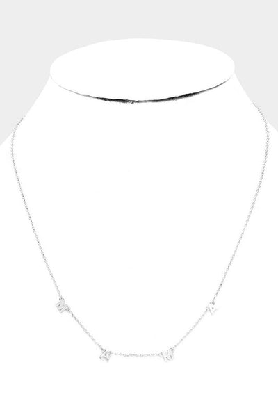 "Mama"Block Pendant Necklace-Necklaces-Grace & Blossom Boutique, a women's online fashion boutique located in Odessa, Florida