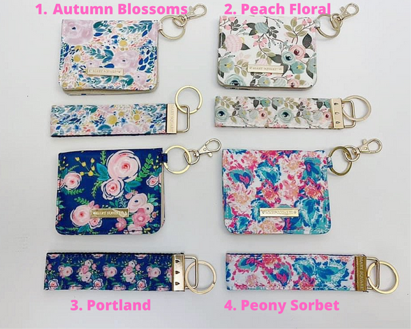 Floral Keyfob-Wristlet-Grace & Blossom Boutique, a women's online fashion boutique located in Odessa, Florida