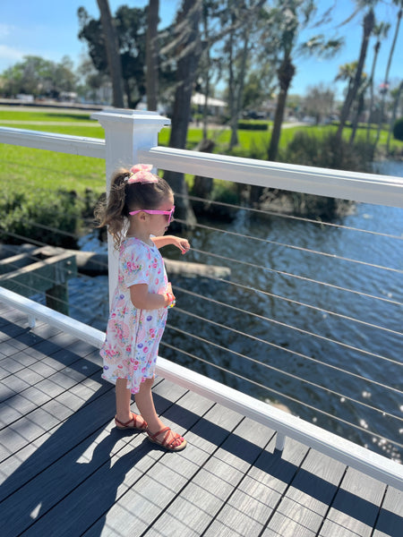 Easter Bunny Floral Dress-Kids Dresses-Grace & Blossom Boutique, a women's online fashion boutique located in Odessa, Florida